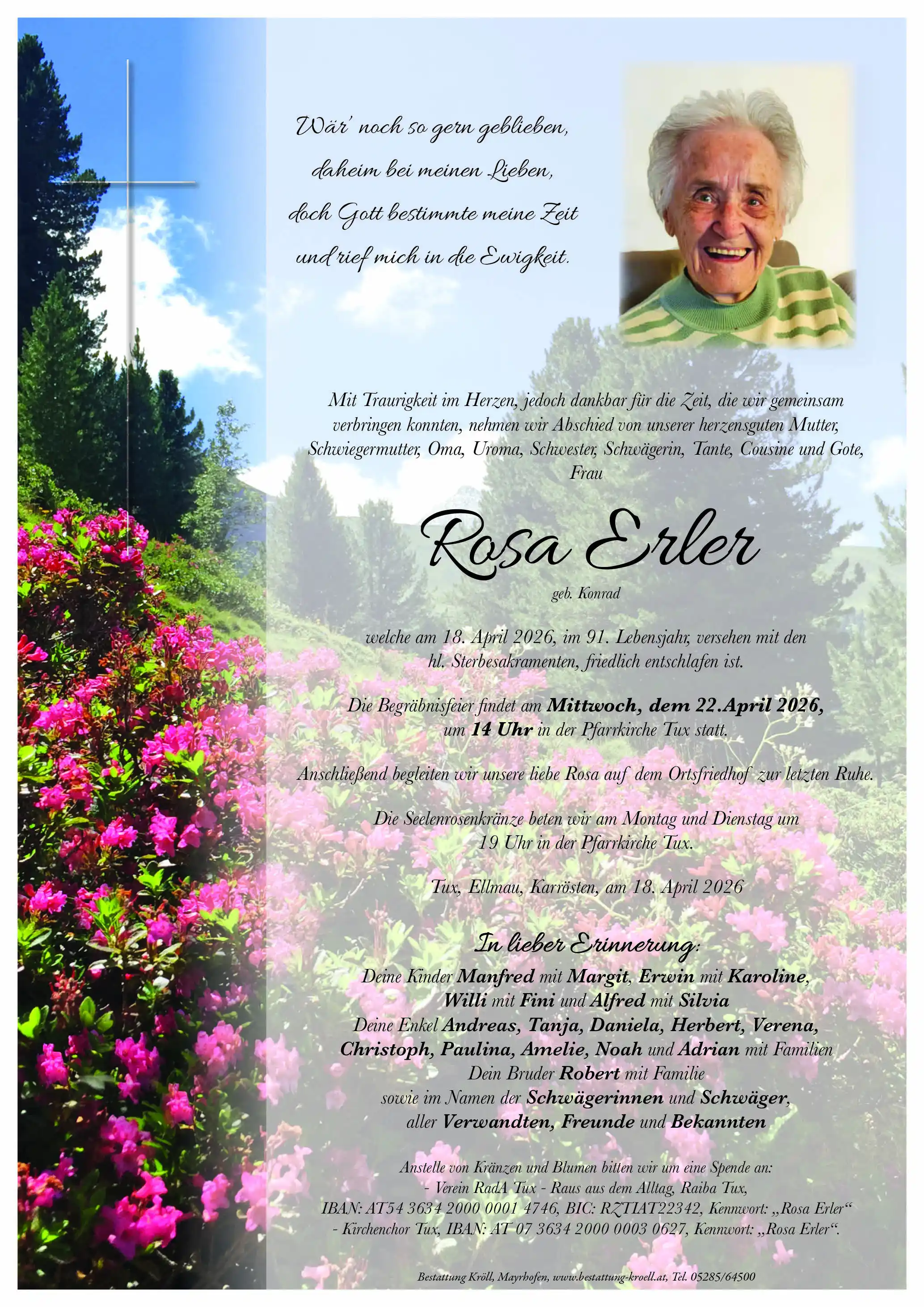 Parte von Rosa Erler